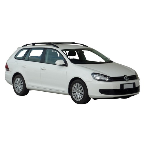 Prorack Silver 2 Bar Aero Rail Bar kit to suit Volkswagen Golf Mk6 5dr Wagon 2009 7 2013