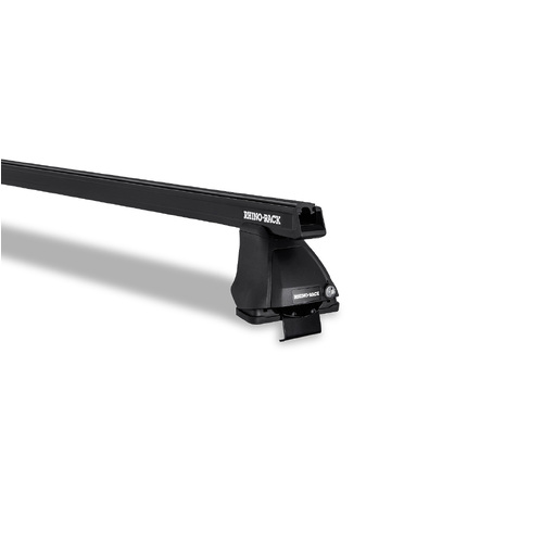 Rhino Rack JA0190 Heavy Duty 2500 Black 2 Bar Roof Rack for CHEVROLET Silverado 1500 4DR Ute 1 07 to 12 13 Extended Cab