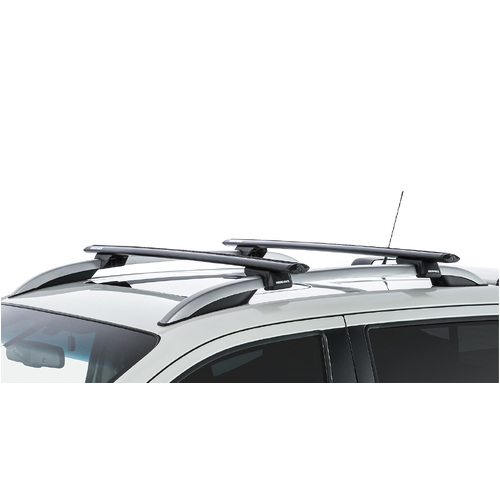 Rhino Rack JA9141 Vortex SX Black 2 Bar Roof Rack for NISSAN Navara 4DR Ute 1 15 to 12 21 Dual Cab with Roof Rails